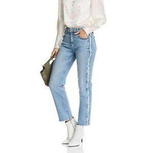 Paige Frayed Side Seam Noella Ankle Jeans Sz 28
